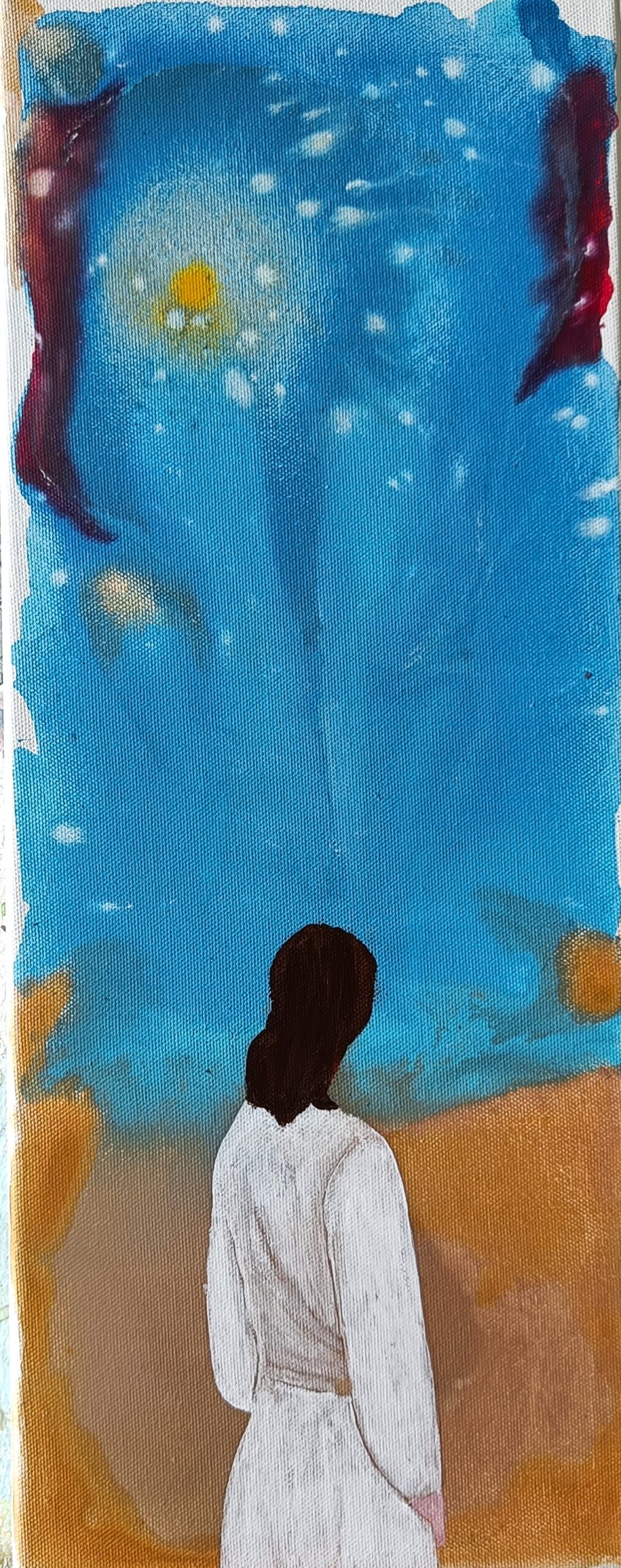 Between worlds and dimensions, Acrylmalerei 