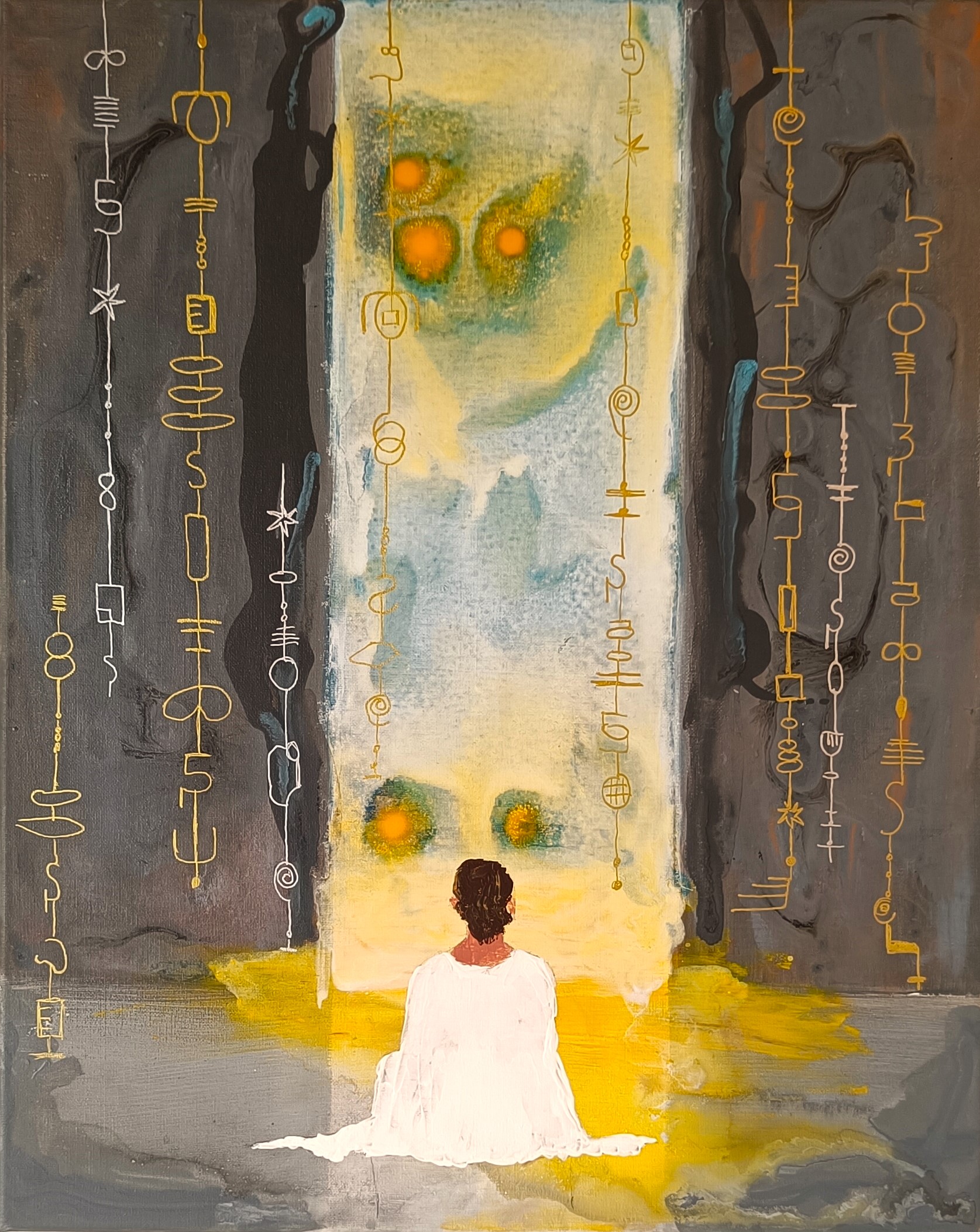 Living in the light, Acrylmalerei